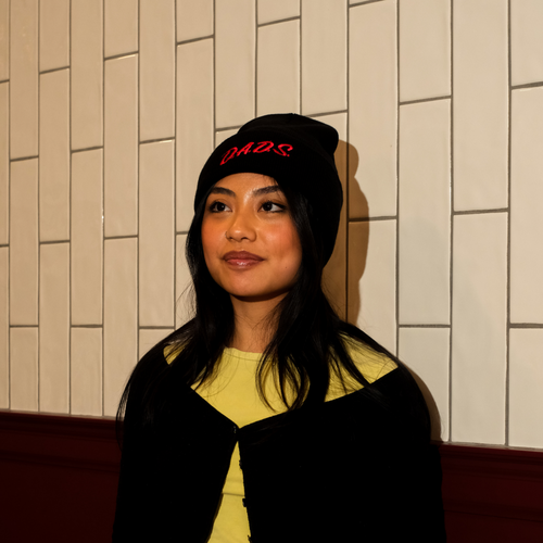 BLACK DADS BEANIE